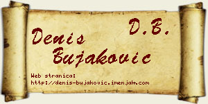 Denis Bujaković vizit kartica